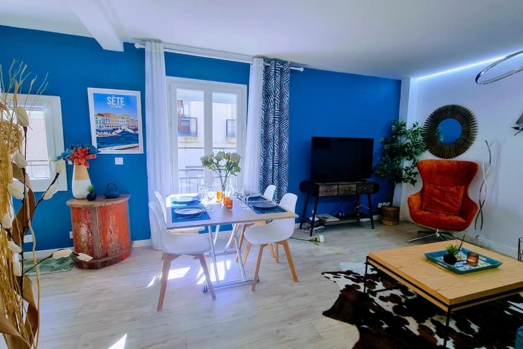 Апартаменты Le Clavel Superbe Deco, Centre Historique, Climatise, Parking A Proximite Сет Экстерьер фото