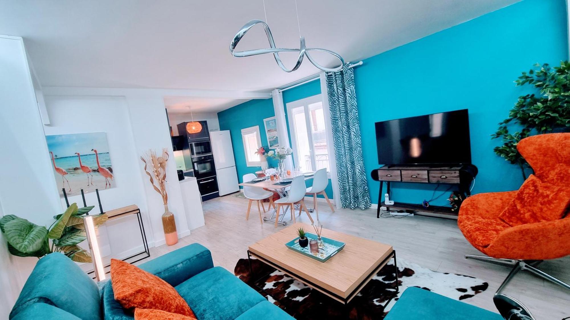Апартаменты Le Clavel Superbe Deco, Centre Historique, Climatise, Parking A Proximite Сет Экстерьер фото
